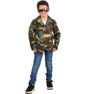 Camouflage Jas Drie Sterren Generaal Kind