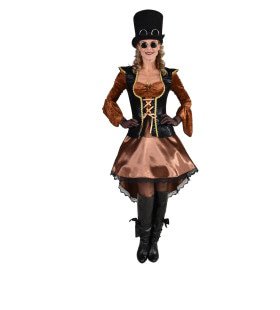 Steampunk -Piraten -Kapitän Karin Damenkostüm