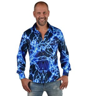 Donner Und Blitzblaue Bluse Herren