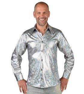 Zilveren Space Disco Blouse Man