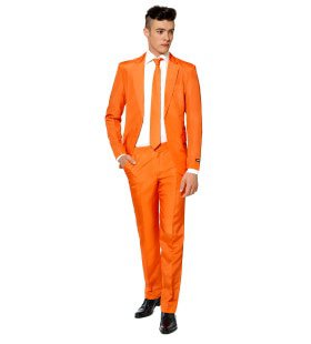 Heel Oranje Solid Orange Suitmeister Man Kostuum