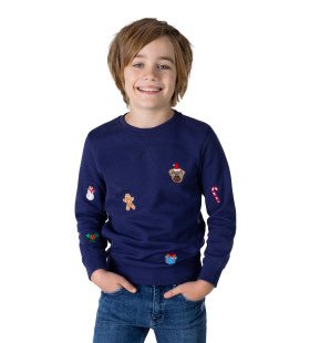 Boys X-Mas Iconen Blauw Jongen