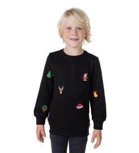 Boys X-Mas Iconen Zwart Jongen