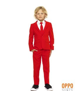 Intensiver Rot Devil Opposuit Junge Kostüm für Jungen