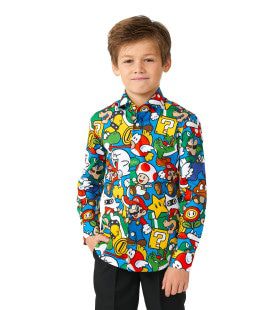 Super Mario Ultimate Gamer Bluse Jungen