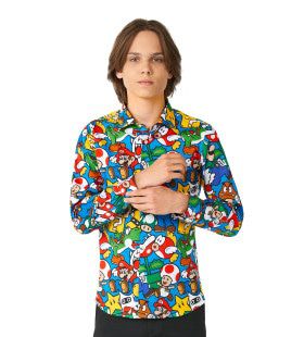 Teen Junges Super Mario Gamer Nur Bluse Jungen