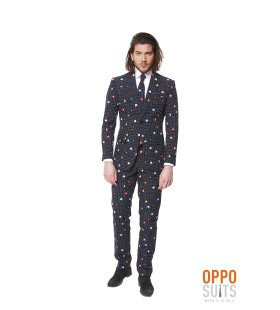 Retro-Spiel Pac-Man Opposuit Kostüm Herren