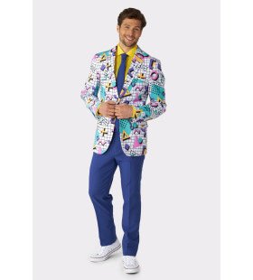 90s Memphis Master Saved By The Bell Opposuit Man Kostuum