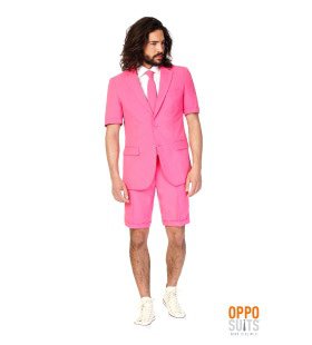 Summer Festival Extravagant Mr. Pink Opposuit Kostuum Man