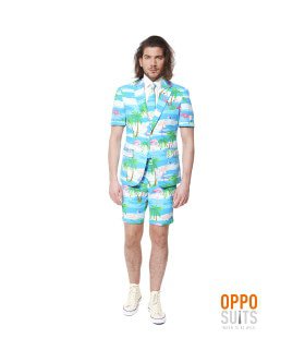 Sommerfest Miami Flaminguy Opposuits Herrenkostüm