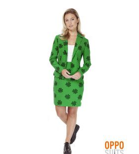 Iers St. Patricks Girl Opposuit Vrouw Kostuum