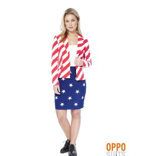 USA American Woman Opposuit Damenkostüm