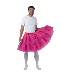 Fleurige Roze Petticoat Bella Man Kostuum