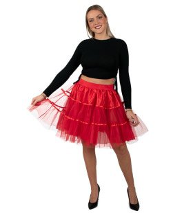 Petticoat Duivels Rood 45 Centimeter Vrouw