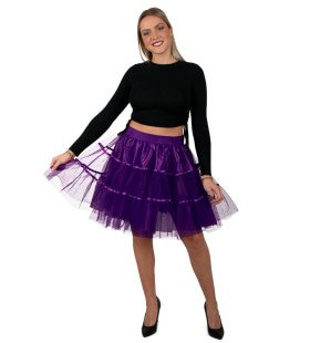 Betoverende Heksachtige Petticoat Paars 65 Centimeter Vrouw