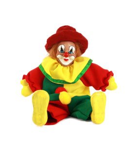 Clown Pop Mit Hut Rot Gelb Grün