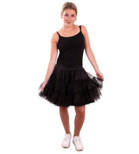 Rock And Roll Petticoat 3 Lagen Zwart Vrouw