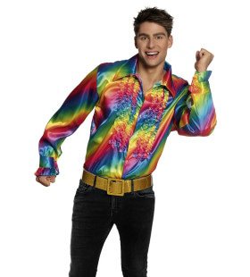 Ruchesblouse Boss Von The Dance Floor Regenboog Herren