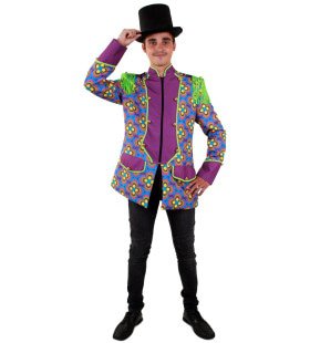 Flower Power Jacke Hippie Circus Director Herren