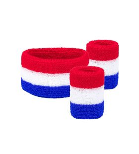 Zweetbandjes Set Nederland 3-Dlg