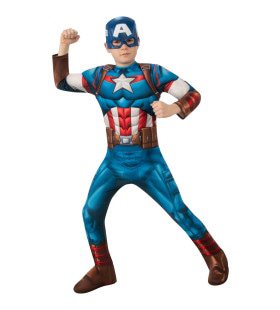 Superheld Captain America Deluxe Kind Kind Kostuum