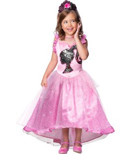 Kinderprinzessin Barbie Kostüm Mädchen