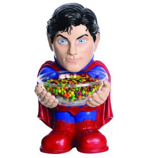 Superman -Figur Mit Süßigkeitenskala