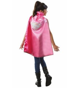 Glänzend Rosa Super Mädchen Cape