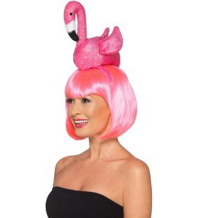 Knalroze Flamingo Haarband