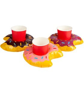 3 Aufblasbare Donut -Cup -Inhaber