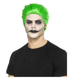 Slick Joker Pruik Neon Groen