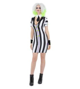 Spannende Beetlejuice Vrouw Kostuum