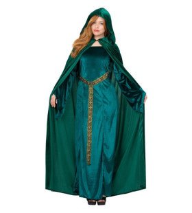 Luxe Groene Cape Dame Van Adel Norah Vrouw