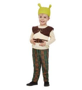 Shrek Das Kleine Grüne Sumpfmonster Kostüm für Kinder