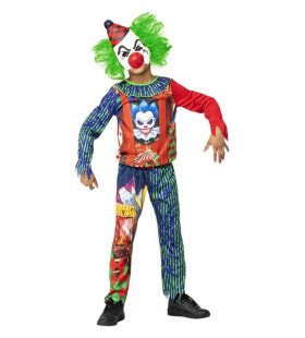 Lache Im Dunklen, Gruseligen Clown Kostüm für Kinder