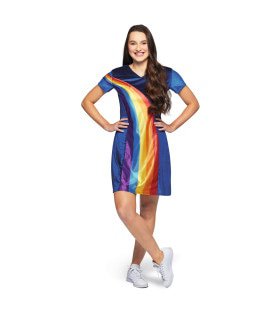 K3 Regenboog Jurk Blauw Damen