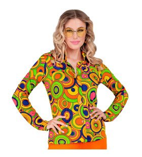 Love The 70s Shirt Longplay Circles Vrouw