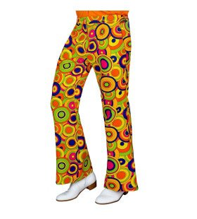 Love The 70s Longplay Circles Wijde Pijpen Broek Man