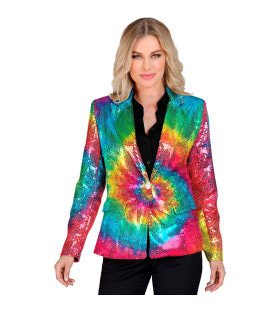 Pailletten Blazer Hippie Fun Circles Vrouw