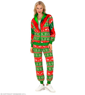 Chille Christmas Tracksuit Green Unisex Kostüm