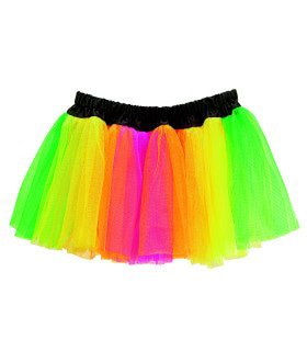 Rasta Tutu Meerkleurig Neon