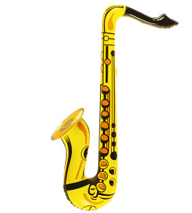 Jazzy Jester Aufblasbares Saxophongelb