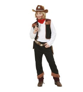 Texas Cowboy Zwart Kind Kostuum Jongen