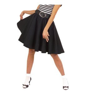 Kleid Rock N Roll, Schwarz Damen