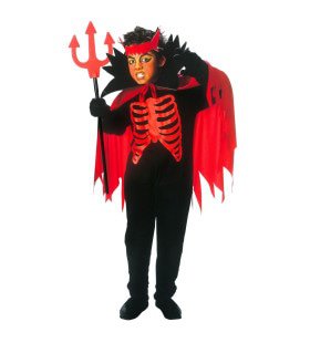 Scary Devil Horror Saltimbanco Kostuum Jongen