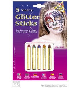 5 Glitter Sticks Set