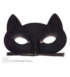 Oogmasker Zwarte Kat