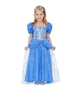 Prinzessin-Fee Blue Blue Fairy Kostüm Mädchen