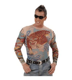 Tattoo Shirt Tijger En Draak, Man