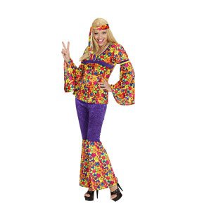 Hippie Dame Velvet Ms Dudina Kostümfrau Damen